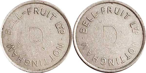 игровой жетон bell fruit D