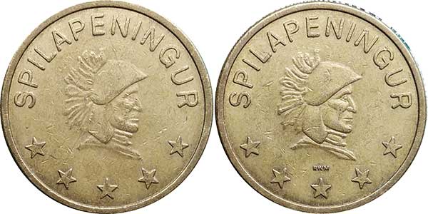 игровой жетон spilapeningur