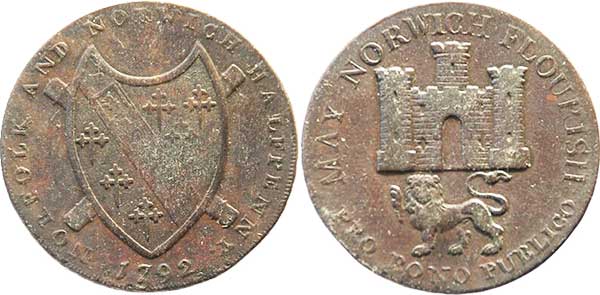 half пенни token norwich