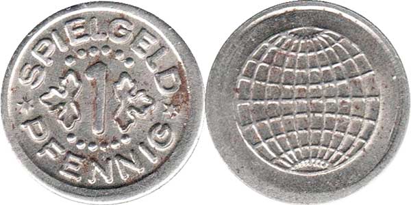 token spielgeld 1 pfennig