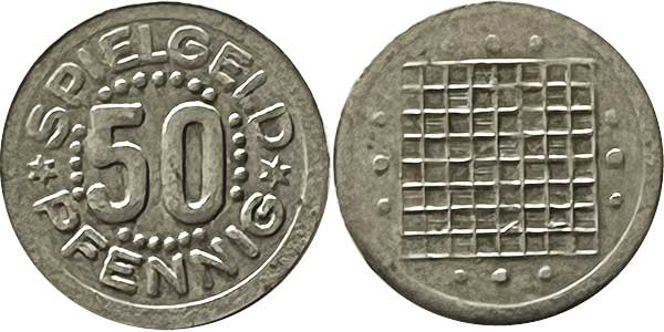 token spielgeld 50 pfennig