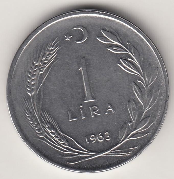1 Лира 1963 Аверс