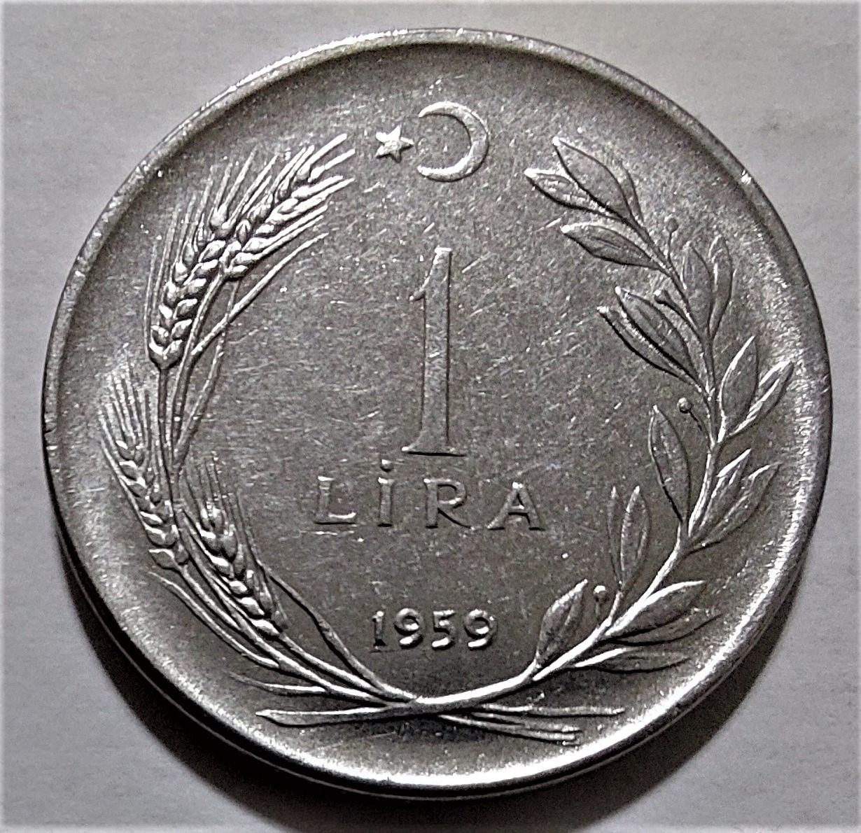 1 Лира 1959 Аверс