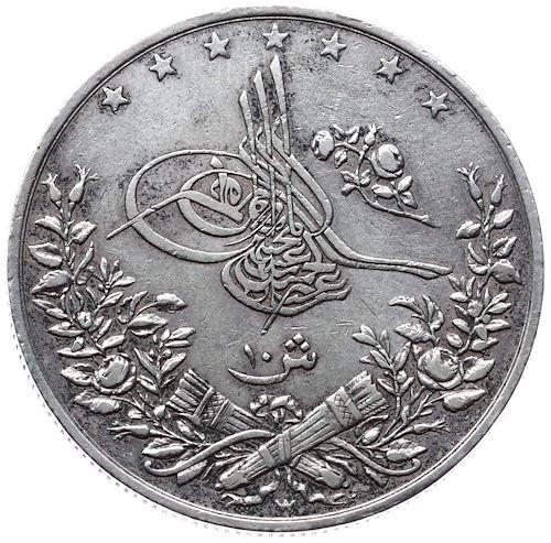 10 куруш 1293/22 Аверс