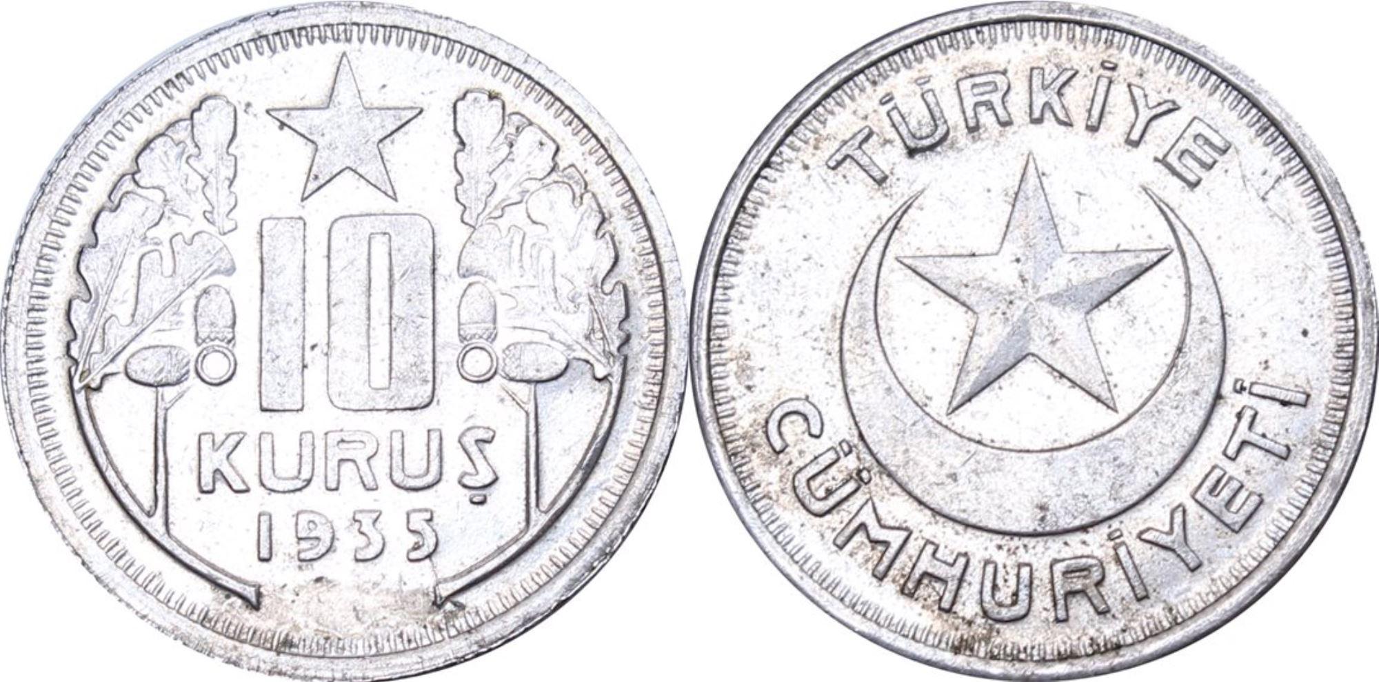 10 куруш 1935