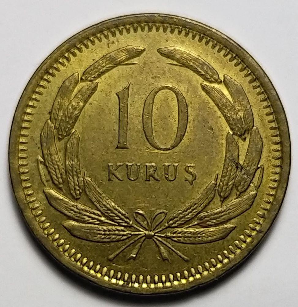 10 куруш 1949 Аверс