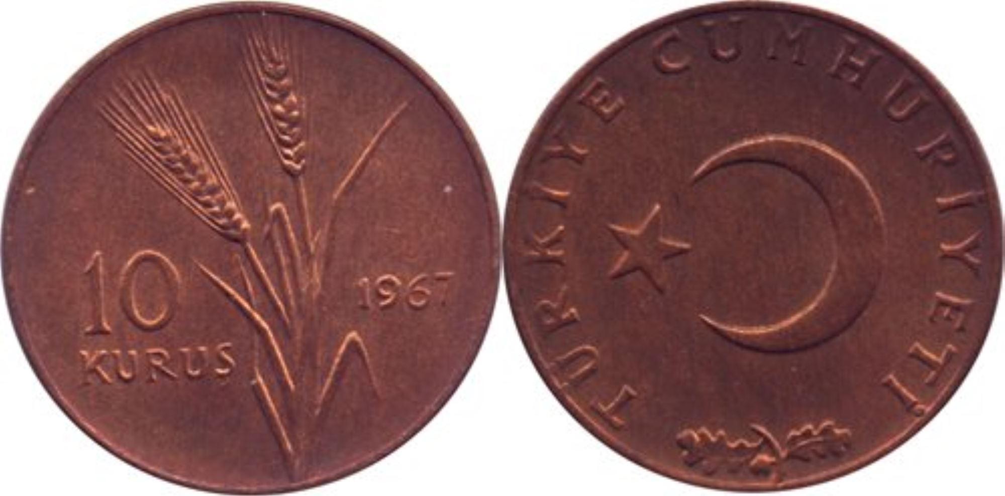 10 куруш 1967