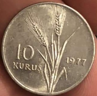 10 куруш 1977 Реверс