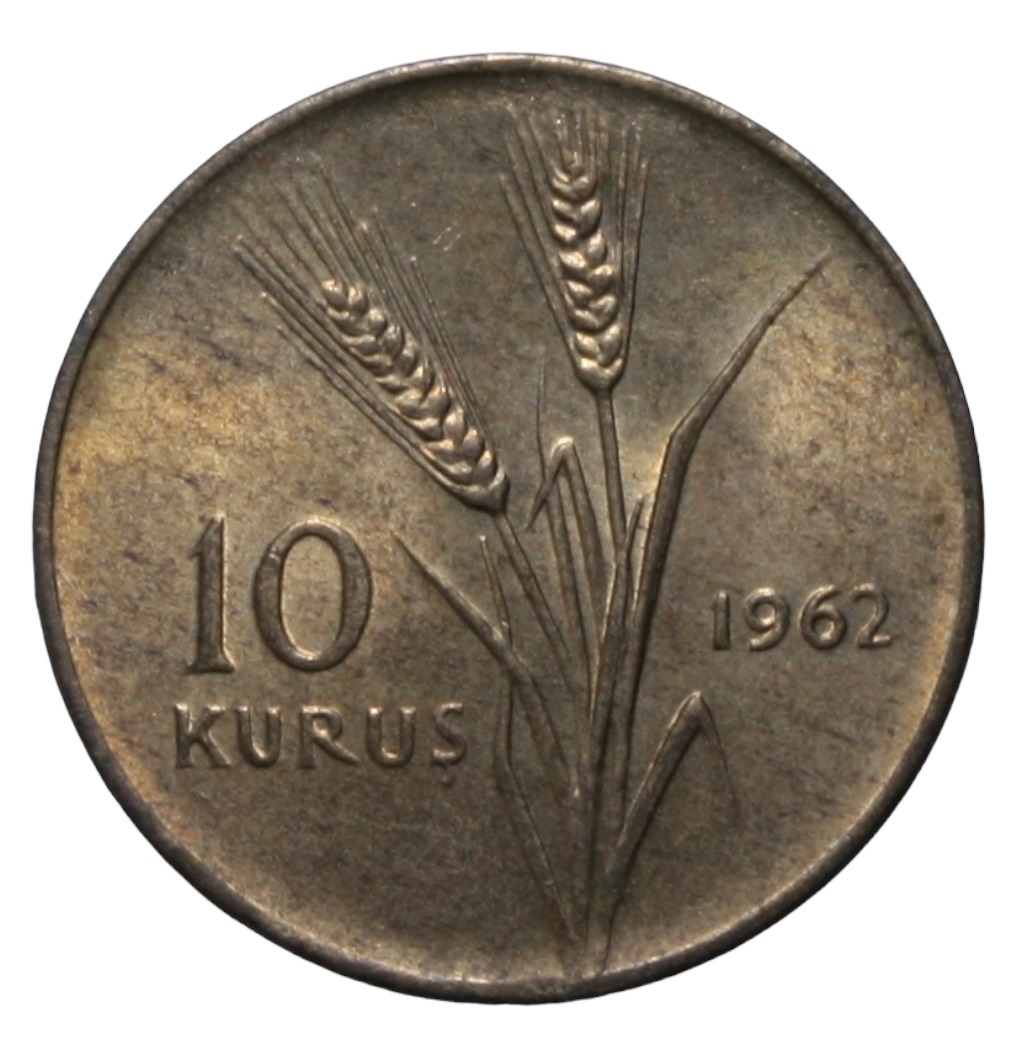 10 куруш 1962 Аверс