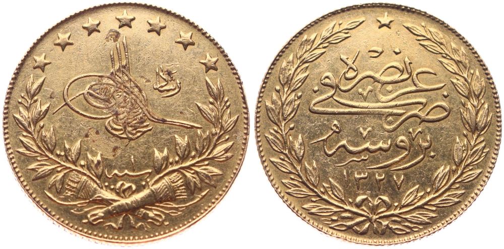 100 куруш Мескюк 1327/1