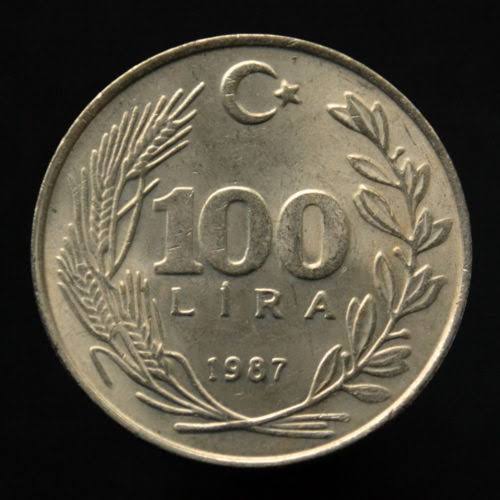100 Лира 1987 Реверс