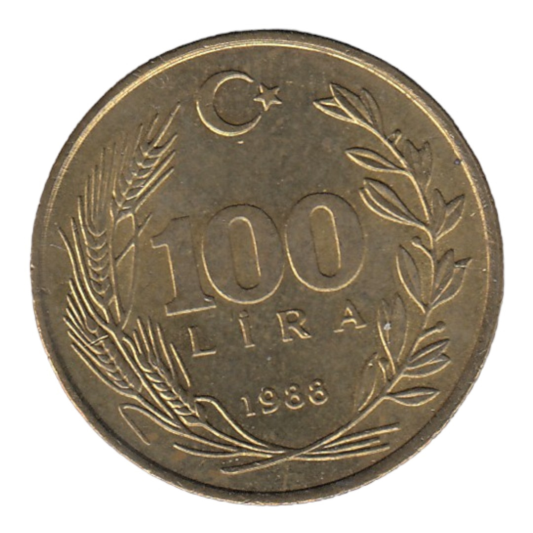 100 Лира 1988 Аверс