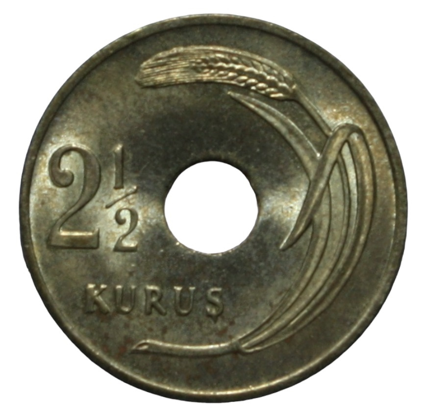 2 1/2 куруш 1949 Аверс