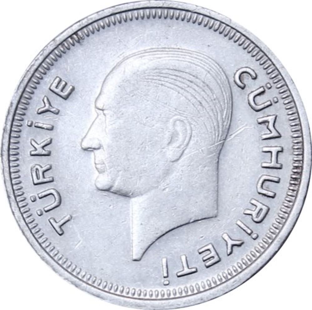 25 куруш 1937 Аверс