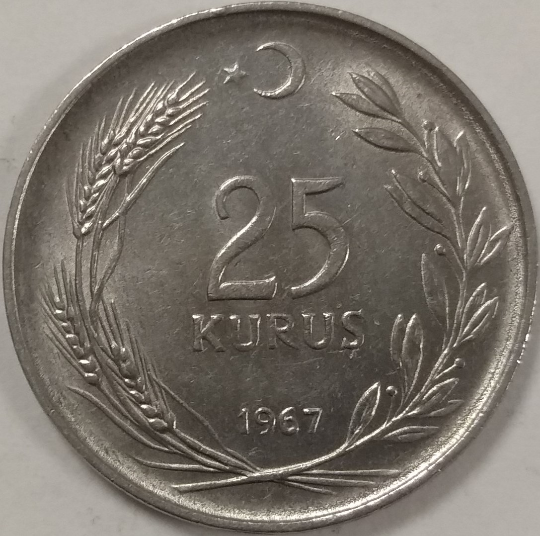 25 куруш 1967 Реверс