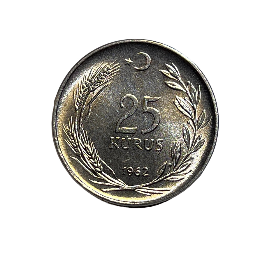 25 куруш 1962 Аверс