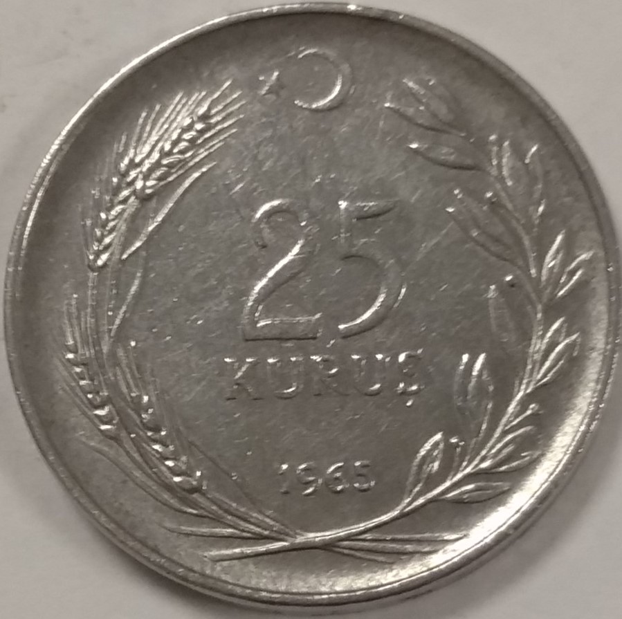 25 куруш 1965 Реверс
