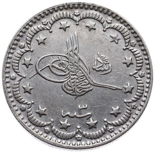 5 куруш 1327/3 Аверс