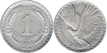 Chile 1 centesimo 1962