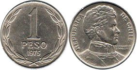 Chile 1 peso 1975