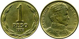 Chile 1 peso 1976