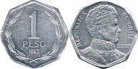 Chile 1 peso 1997