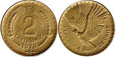 Chile 2 centesimos 1970