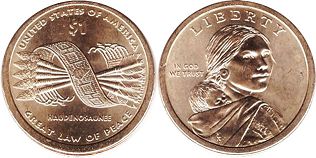 США монета 1 доллар 2010