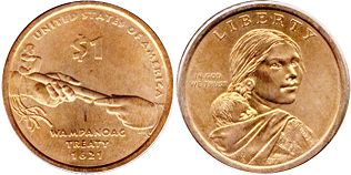 США монета 1 доллар 2011