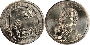 США монета 1 доллар 2019