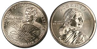 США монета 1 доллар 2020