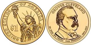 США монета 1 доллар 2012 Кливленд, второй раз