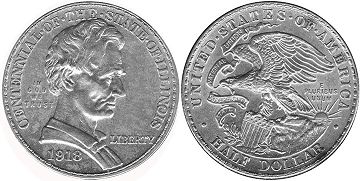 США 1/2 доллара 1918