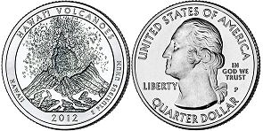 США монета США квотер Прекрасная Америка 2012