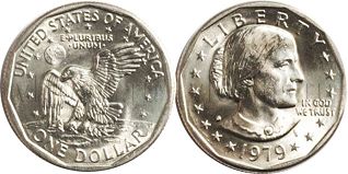 США монета 1 доллар 1979