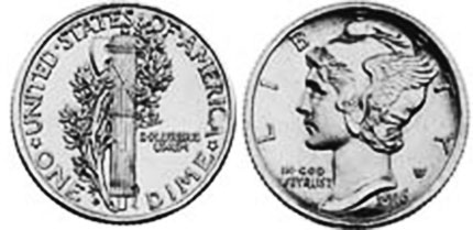 США монета 1945