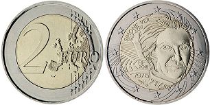 монета Франция 2 евро 2018