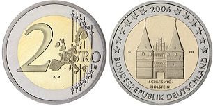 монета Германия 2 евро 2006