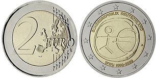монета Германия 2 евро 2009