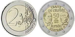 монета Германия 2 евро 2013