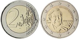 монета Германия 2 евро 2018