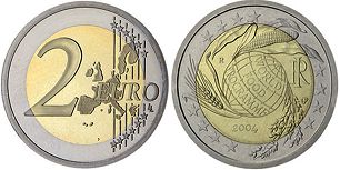 монета Италия 2 евро 2004