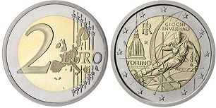 монета Италия 2 евро 2006