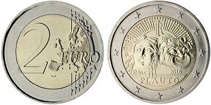 монета Италия 2 евро 2017