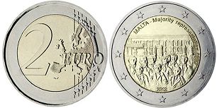 монета Мальта 2 евро 2012