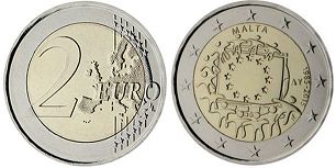 монета Мальта 2 евро 2015
