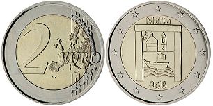 монета Мальта 2 евро 2018