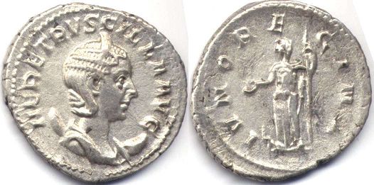 монета Рим Герения Этрусцилла антониниан