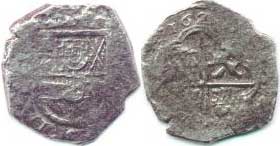 4 реала 1622 Санта-Фе