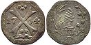 монета Аугсбург 1 геллер 1754